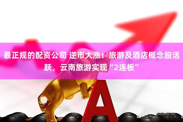 最正规的配资公司 逆市大涨！旅游及酒店概念股活跃，云南旅游实现“2连板”